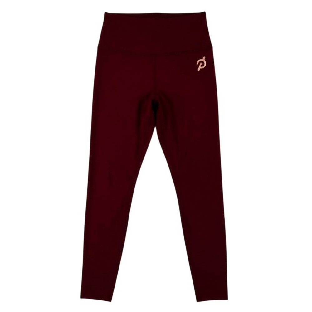 Peloton High Waist Pocket Leggings S Wine Rose Gold Clean Girl EUC + Bonus Pair